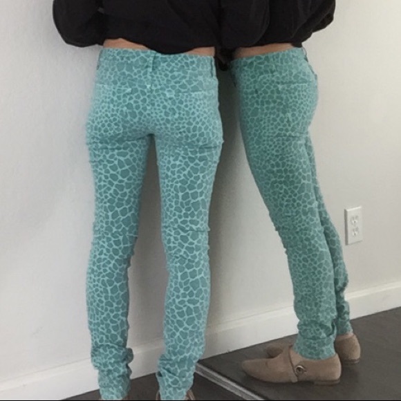 Blue leopard print Rich and Skinny jeans size 26 - Picture 8 of 8